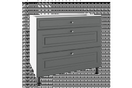 Нижний кухонный шкаф PSZ 90/3 BELLA GRAPHITE SUPER MAT